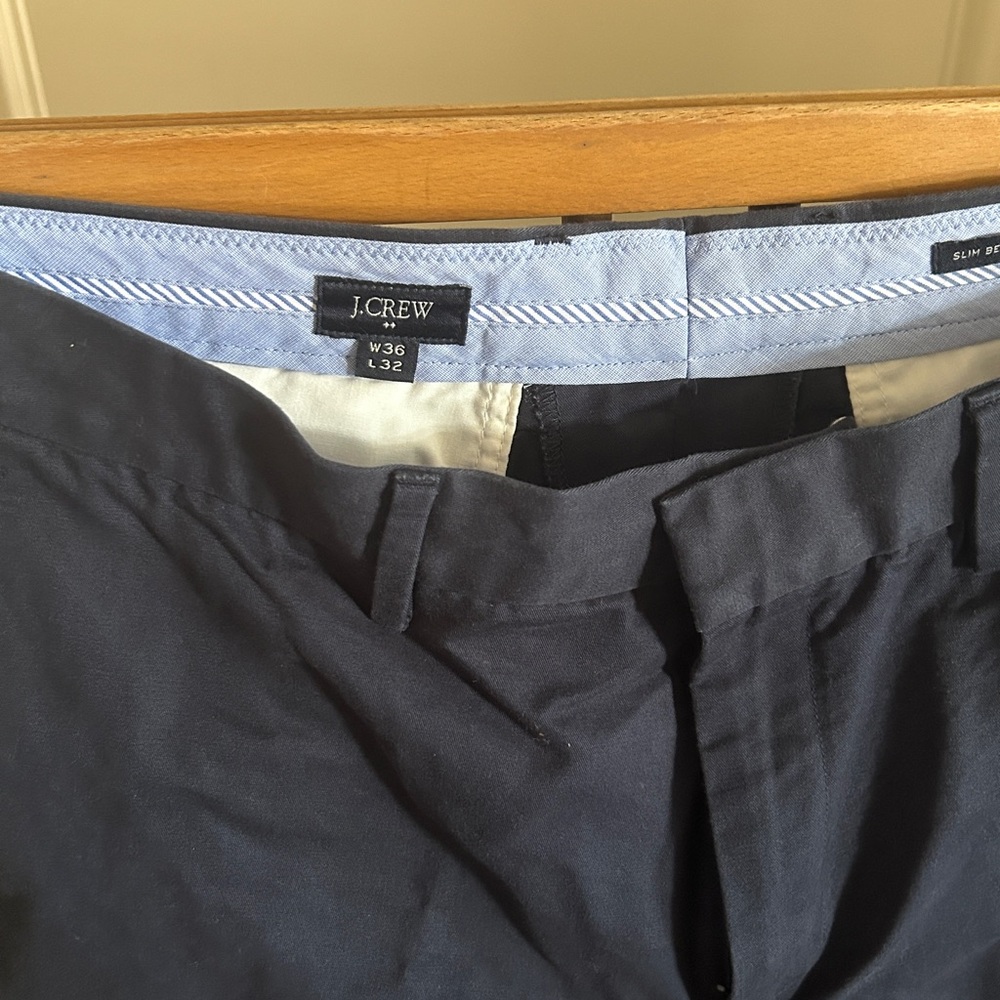 J. Crew Men's Dark Blue Chinos, 36x30